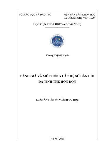 Đánh giá và mô phỏng các hệ số đàn hồi đa tintinh thể hỗn độn