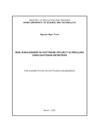 Quản trị rủi ro trong lập lịch dự án phần mềm sử dụng mạng Bayes (Risk management in software project scheduling using..